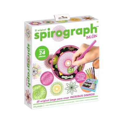Image de Party town Spirograph Neon Spirographe Enfant 8 Ans Mandala Designer Kit Adulte Dessin Jeu Creatif Fille ou Plus