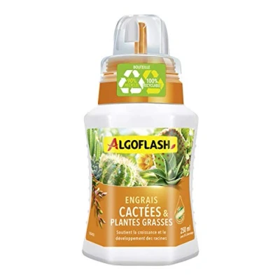 Image de Algoflash Engrais Cactées et Plantes Grasses, Bouchon Doseur Inclus, 250 ml, ALITC250