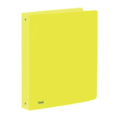 Image de Favorit Classeur en polypropylène néon, 22 x 30 cm, 4 anneaux ronds de mm, jaune fluo