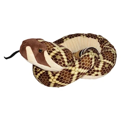 Image de Wild Republic Plush Snakesss Rattle Snake, Soft Toy, Gift for Kids, 137 cm Snake 54, 16754, Diamant de l&#039;Ouest