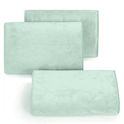 Image de Eurofirany Lot de 6 Serviettes Toilette en Microfibre à séchage Rapide et Doux Certifié Oeko Tex Menthe 30 x cm
