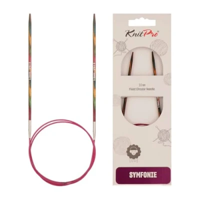 Image de KnitPro KP20385 Symphonie Aiguille Circulaire Fixe Bois Multicolore 20 x 0,5 5 cm