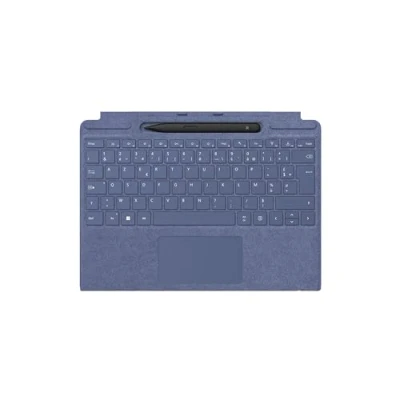 Image de Microsoft Surface Clavier Signature Keyboard Bleu Saphir + Stylet Slim Pen 2, Compatible Pro 8, 9 et X (Clavier AZERTY)
