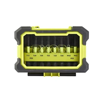 Image de Ryobi Jeu de 10 Embout Vissage Torque+, 50mm RAK10MSDI Multicolore