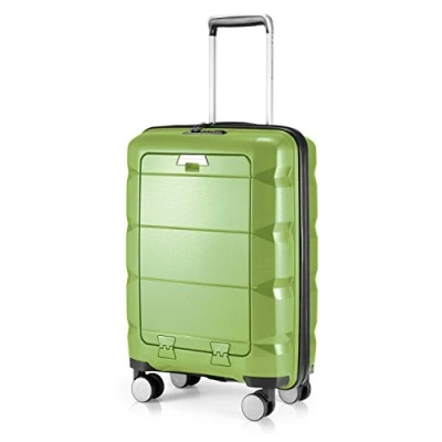 Image de Hauptstadtkoffer Britz Handgepäck mit Laptop Fach, Rollkoffer Reisekoffer Erweiterbar, TSA, 4 Rollen, Vert Clair, Handgepäck, Bagage à Main