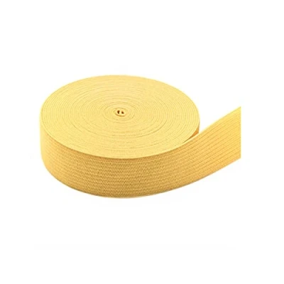 Image de Simpleelove Bande élastique de couture colorée, 5 m long 25 mm large (jaune)