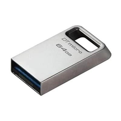 Image de Kingston Technology DataTraveler 64 Go Micro 200 Mo/s Metal USB 3.2 Gen 1 Neuf