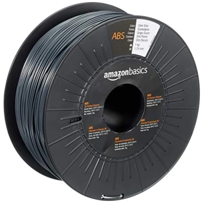 Image de Amazon Basics Filament ABS pour imprimante 3D 1.75 mm Gris foncé Bobine 1 kg