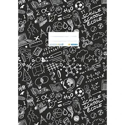 Image de Protège cahier « Schoolydoo » de Herma En plastique Format A4 À motifs 1 pièce Noir