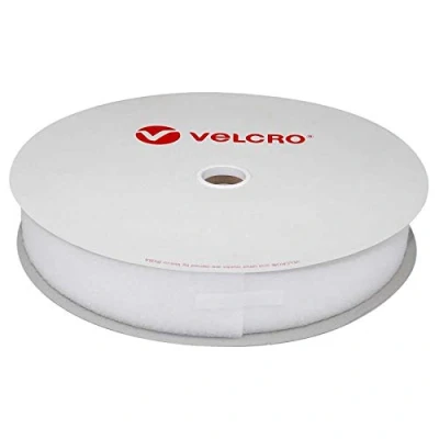 Image de Bobine de ruban VELCRO® à coudre Blanc 38mm x 25m boucle (partie femelle du scratch)