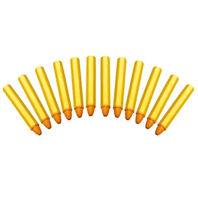 Image de MARQUEURS Gras Craie GRASSE Jaune 12 Pieces