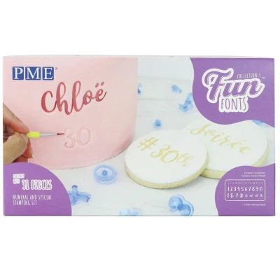 Image de PME Fun Fonts Chiffres et Caractères Spéciaux pour la Décoration de Gâteaux, Lot 31, Collection 1
