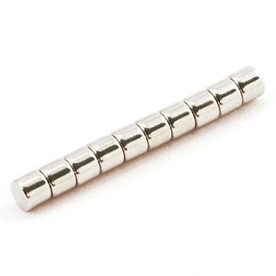 Image de Lot de 10 aimants en néodyme Ø 6 x 5 mm
