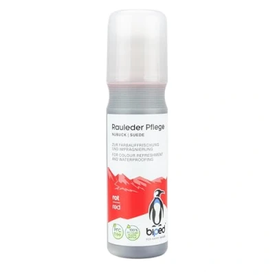 Image de biped soin daim rafraîchissement et imprégnation couleur stick nubuck velours avec applicateur éponge 75 ml z2790(rouge)