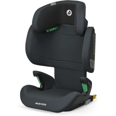 Image de Maxi Cosi RodiFix M i Size, Rehausseur Voiture Enfant, 3,5 12 ans, 100 150 cm, Siège Auto ISOFIX, Protection G CELL contre chocs latéraux, Hauteur Réglable, Bouclage Rapide &amp; Facile, Basic Grey