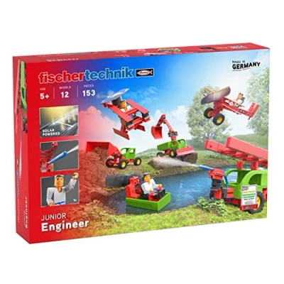 Image de fischertechnik Junior Engineer 564066 kit de Construction pour Enfants, 12 modèles, à partir 5 Ans