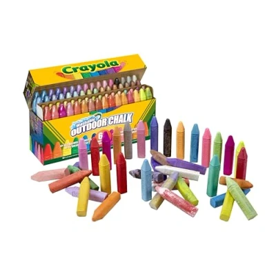 Image de CRAYOLA Boîte de 64 Craies Trottoir Lavables, Assortiment Couleurs Âge Conseillé: à Partir 3 Ans
