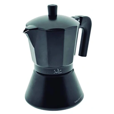 Image de Jata Hogar CFI12 Machine à café italienne Full Induction, Aluminium, Noir, 18,40 x 14,5 24,5 cm