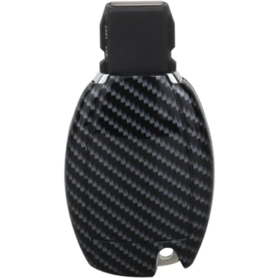 Image de TOMALL Coque de clé Smart Télécommande Fob Shell Fibre Carbone Motif pour Mercedes Benz C E S CLS CLK GLK ML GL Classe