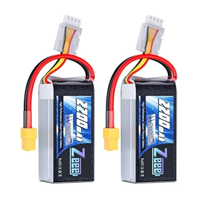 Image de Zeee 3S Lipo Batterie 50C 2200mAh 11.1V Courte avec Prise XT60 pour RC Voiture Camion Véhicules Bateau Drone Avion Quadcopter Hélicoptère FPV Racing Hobby Modèles (2 pcs)