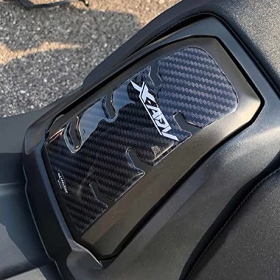 Image de Labelbike Autocollant 3D en Résine pour Décoration et Protection de la trappe à carburant Moto compatible avec Xadv 750 Honda X Adv 2017 2020 Couleur aspect carbone