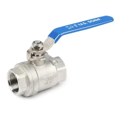 Image de U.S. Solid Robinet à boisseau sphérique DN20 3/4&quot; Filetage G femelle en acier inoxydable 316, port complet 2 voies