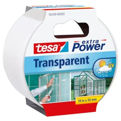 Image de tesa Extra power clair Ruban adhésif Imperméable Extérieur de réparation transparent 10 m x 50 mm