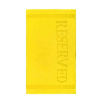 Image de XL Strandtücher Reserved Serviette de plange, Coton, Jaune, 100 x 180 cm