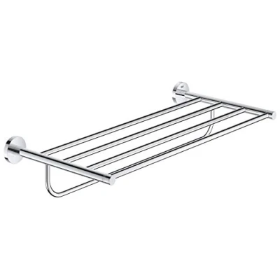 Image de GROHE Barre Porte Serviettes Argent Essentials 40800001 (Import Allemagne)
