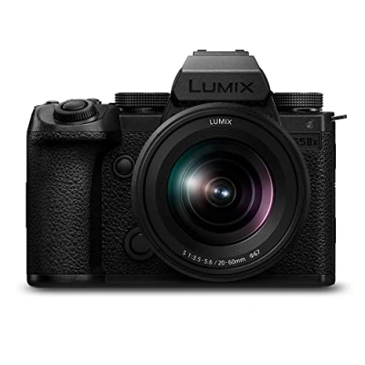 Image de Panasonic Lumix S5M2X Appareil Photo Hybride Plein Format + Objectif S 20 60mm F3.5 5.6 (24MP, AF Phase, Double Stab., Vidéo 6K 10bit illimité, Rafale 30ips, Tropicalisé) Version Française