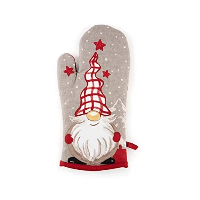 Image de Excelsa GNOME Gant de Four en Coton, décoration Noël, 32,5 x 16,5 cm