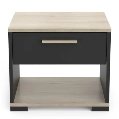 Image de Demeyere Commode de Nuit 1 Tiroir Izzy Fabriqué en France Garantie 2 Ans, Bois, L 43,2 x P 36,2 H 37,2 cm