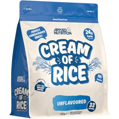 Image de Applied Nutrition Complément de Crème Riz, Riz pour Entraînement Riche en Glucides, Source d&#039;Énergie Collation, Facile à Digérer, Faible Sucre et Gras, Végan