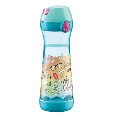 Image de Maped Picnik Concept Gourde Enfants avec Capuchon et Poignée Système Anti Gouttes Etanche Nettoyage Facile Base Dévissable Plastique sans BPA Paris Fashion 580ml