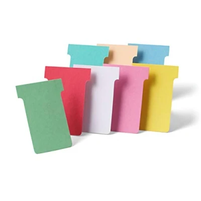 Image de Nobo, Lot de 100 fiches T pour planning, Indice 4, Rose, 2004008
