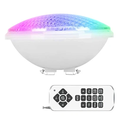 Image de Kingwei RGBW 40W lumiere piscine Multicolore LED PAR56,lampe Etanche IP68,éclairage de Submersible Lumière 12V DC/AC, avec Télécommande