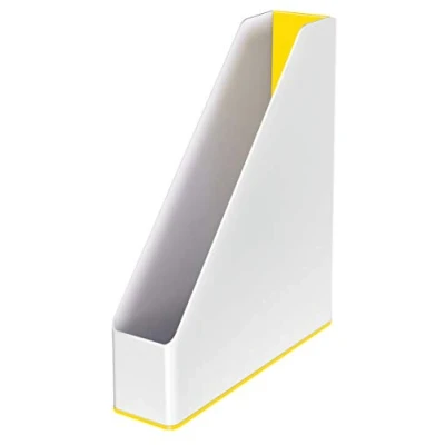 Image de Leitz 53621016 Porte Revues, A4, WOW, Dual, Blanc/Jaune