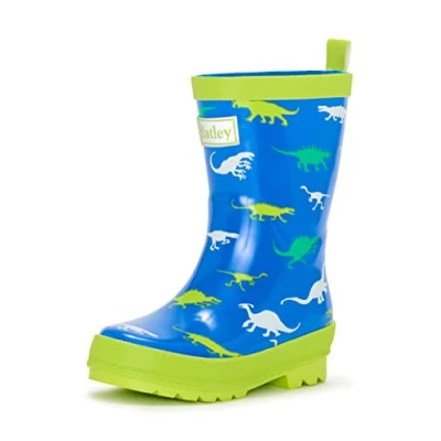 Image de Hatley Bébé garçon Regenstiefel Printed Wellington Rain Boot Bottes de Pluie, Dinosaurier Dinosaur Menagerie, 20 EU