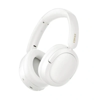 Image de Edifier W800BT SE Casque sans Fil Bluetooth 5.4 Son Hi Res avec AAC Réduction de Bruit AI pour appels 45 Heures d&#039;autonomie Charge Rapide Mode Jeu Pliable Blanc