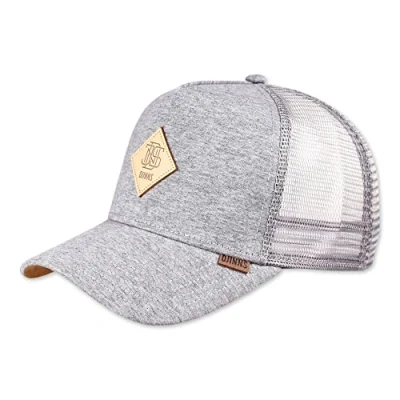 Image de Djinns Jersey Patch Heather Grey HFT Trucker Cap One Size, Taille unique