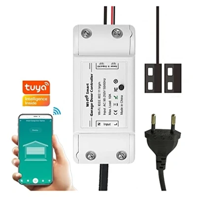 Image de Pour ouvre porte battant Tuya WiFi de garage Smart Gate Door Controllor App Control fonctionne avec haut parleur intelligent