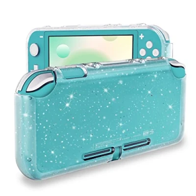 Image de DLseego Housse de Protection Compatible avec Switch Lite 2019, Crystal Glitter Bling Étui Souple en TPU Absorption des Chocs et Anti Rayure Case Design pour