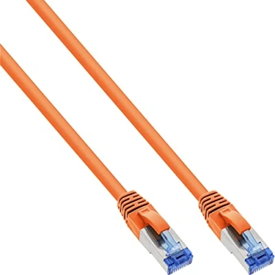 Image de InLine 76800O Câble Ethernet Réseau Orange 10 m Cat6a SFTP (S STP) RJ45 Mâle Femelle