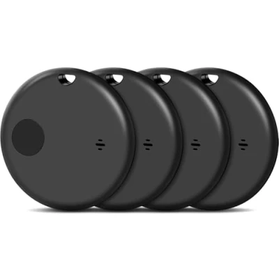 Image de Smart Air Tag Traceur Lot de 4, Compatible avec Apple Localiser (iOS Uniquement), Localisateurs D&#039;Objets Bluetooth pour Valises/Portefeuilles/Clés/Sacs/Bagages, Batterie Remplaçable