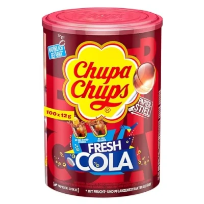 Image de Chupa Chups Cola Sucettes de sauna (100 x 12 g)