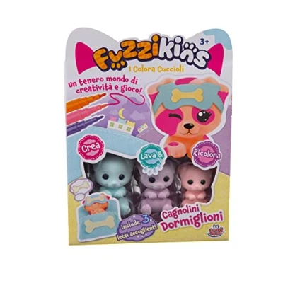 Image de Grandi Giochi Fuzzikins I Colora, Chiots Dormiglioni, à colorier, Laver et recolorer FUZ00006, FUZ00006