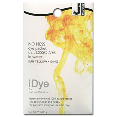 Image de IDye jacquard tissu colorant 14 grammes soleil jaune