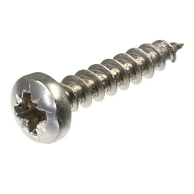 Image de SECCARO Lot de 250 vis à bois tête bombée 4 x 20 mm en acier inoxydable V2A VA A2 avec filetage complet, cruciforme/PZ