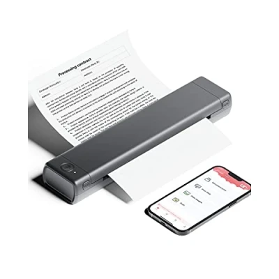 Image de Phomemo M08F Imprimante Thermique A4, Bluetooth Portable Prend en Charge Le A4 Papier de Voyage sans Fil No Ink Compatible avec Android et iOS