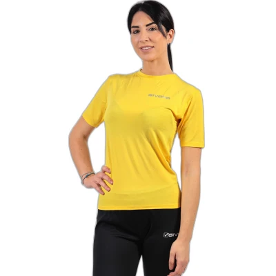 Image de Givova Haut base layer de sport &quot;Corpus 2&quot; jaune